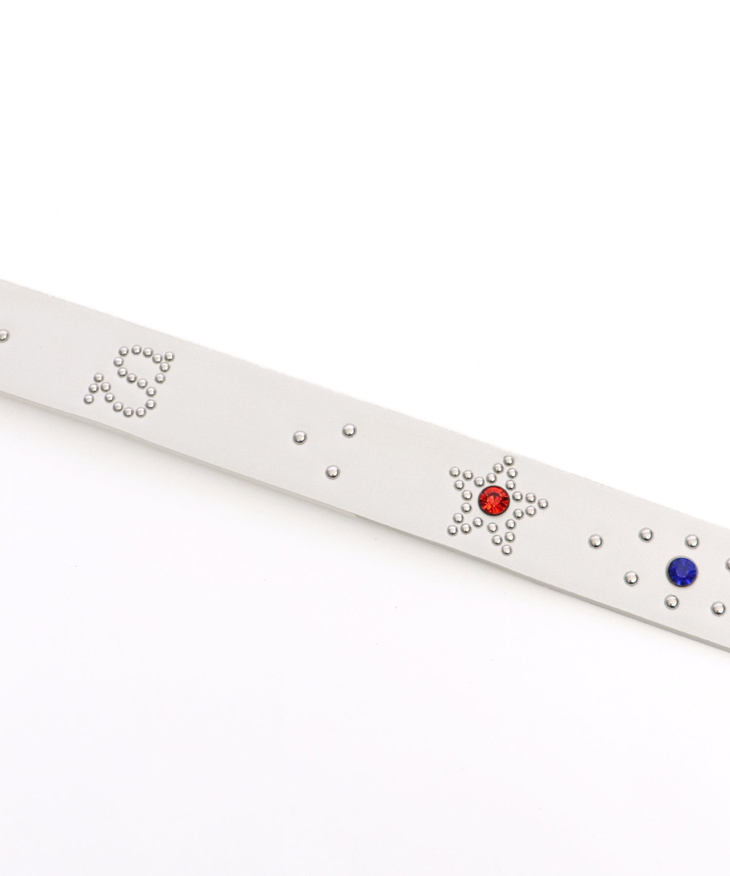 SEQUENZ RHINE STONE BELT MEN / ベルト スタッズ ストーン リアルツリー レオパード メンズ 雑貨 ホワイト