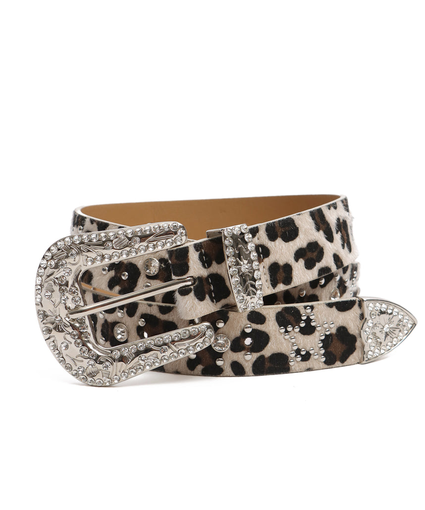 SEQUENZ RHINE STONE BELT LADIES / ベルト スタッズ ストーン リアルツリー レオパード レディース 雑貨 柄81