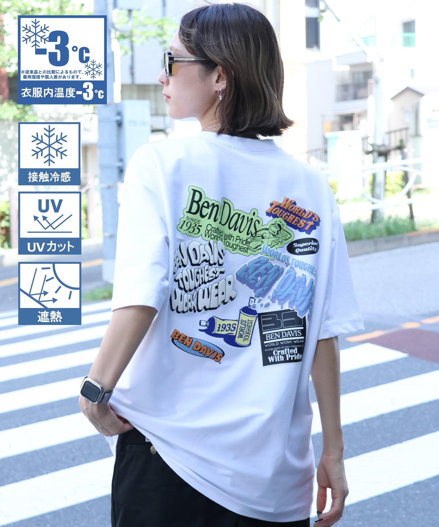 BEN DAVIS（ベンデイビス）】COOLER FRIDGE DOOR TEE / 半袖 接触冷感
