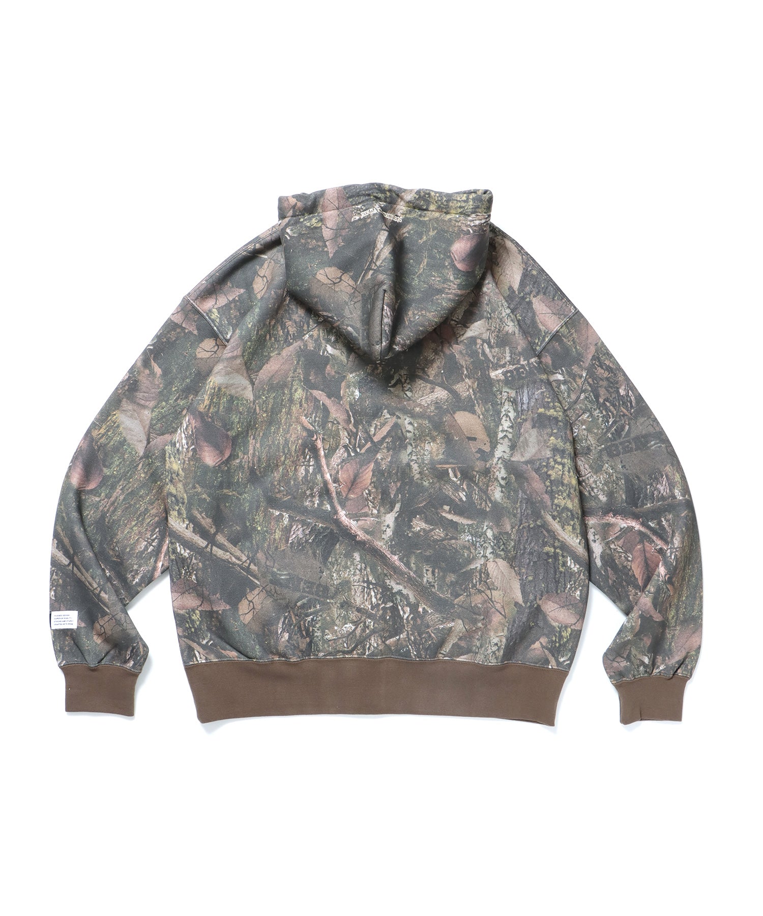 THOSE DAYS ZIP HOODIE / リアルツリー オーバーサイズ 裏起毛 パーカー ジップ フード 柄80