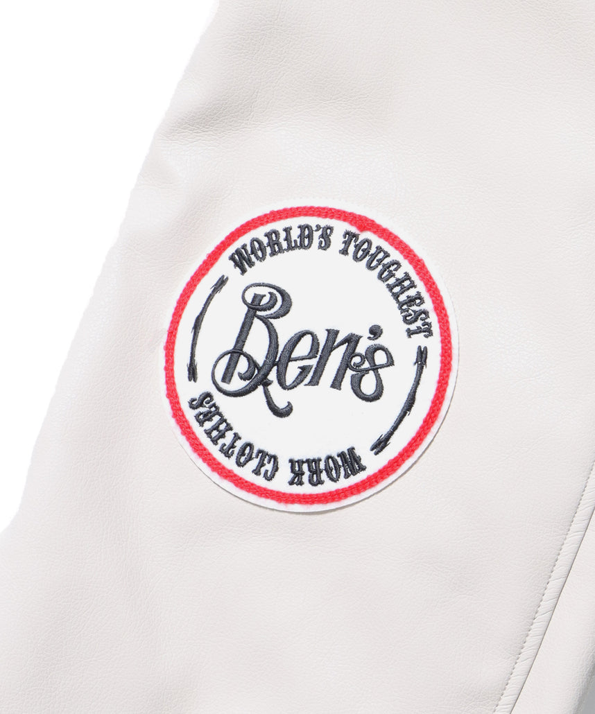 BD STADIUM JACKET / 刺繍 ワッペン OLD オーバーサイズ レトロ アメカジ スケーター 90年代 ブラック