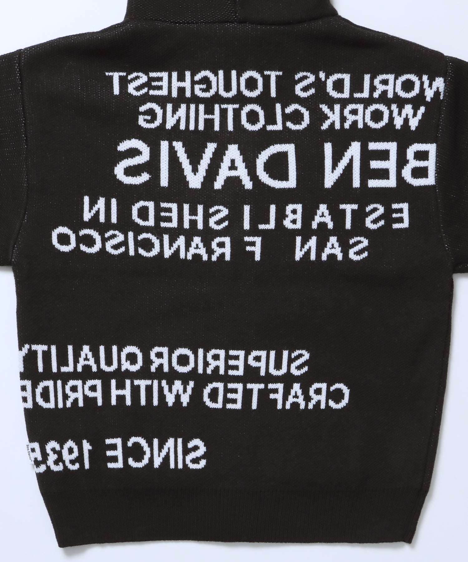 FAUX FUR TRIM KNIT JACKET / オーバーサイズ ニット ファー ジップパーカー フーディ ダブルジップ ブラック