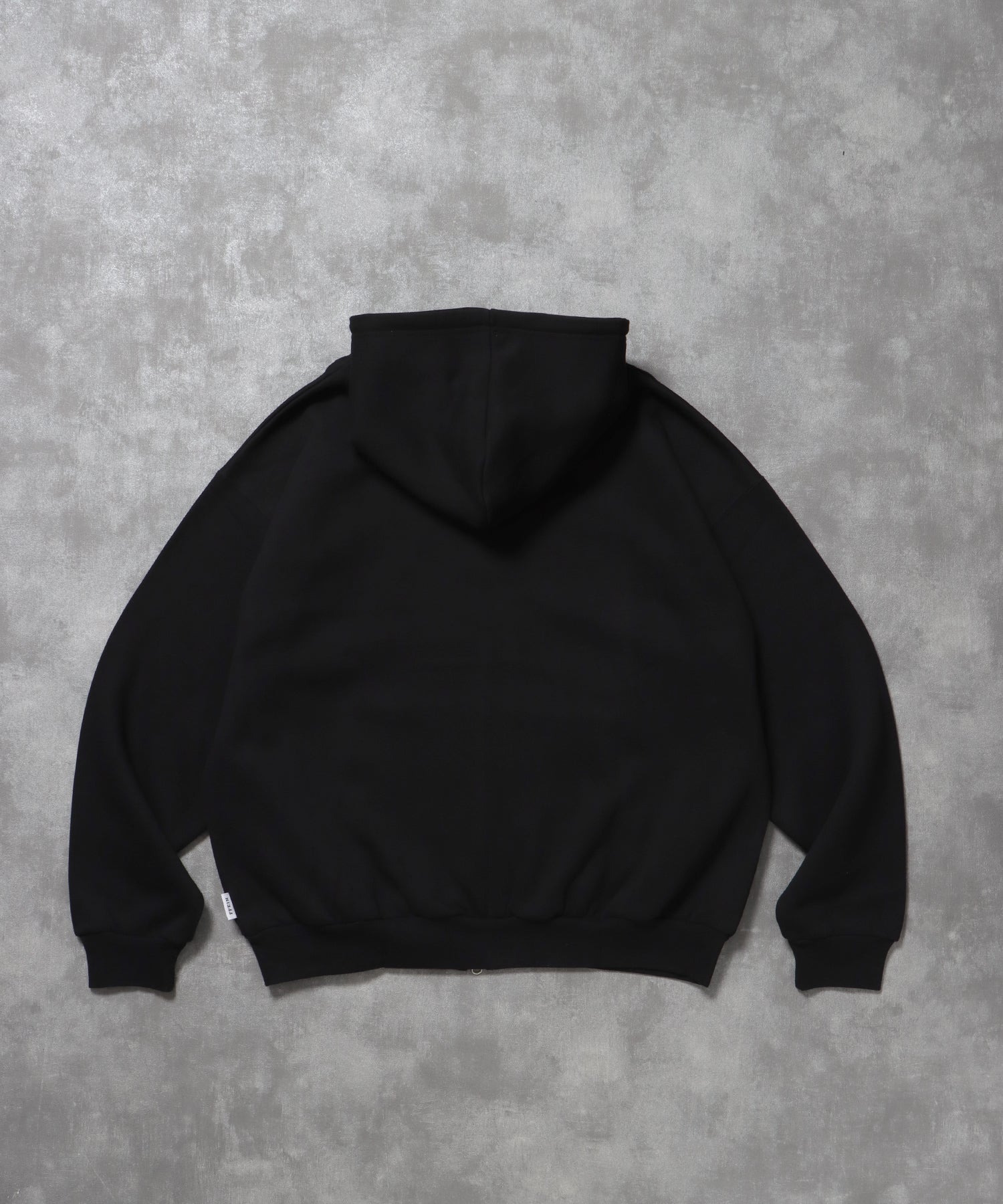 ヘビーウエイトワンポイントジップパーカー / パーカー ジップ ワンポイント ロゴ 裏起毛 フーディ ブラック