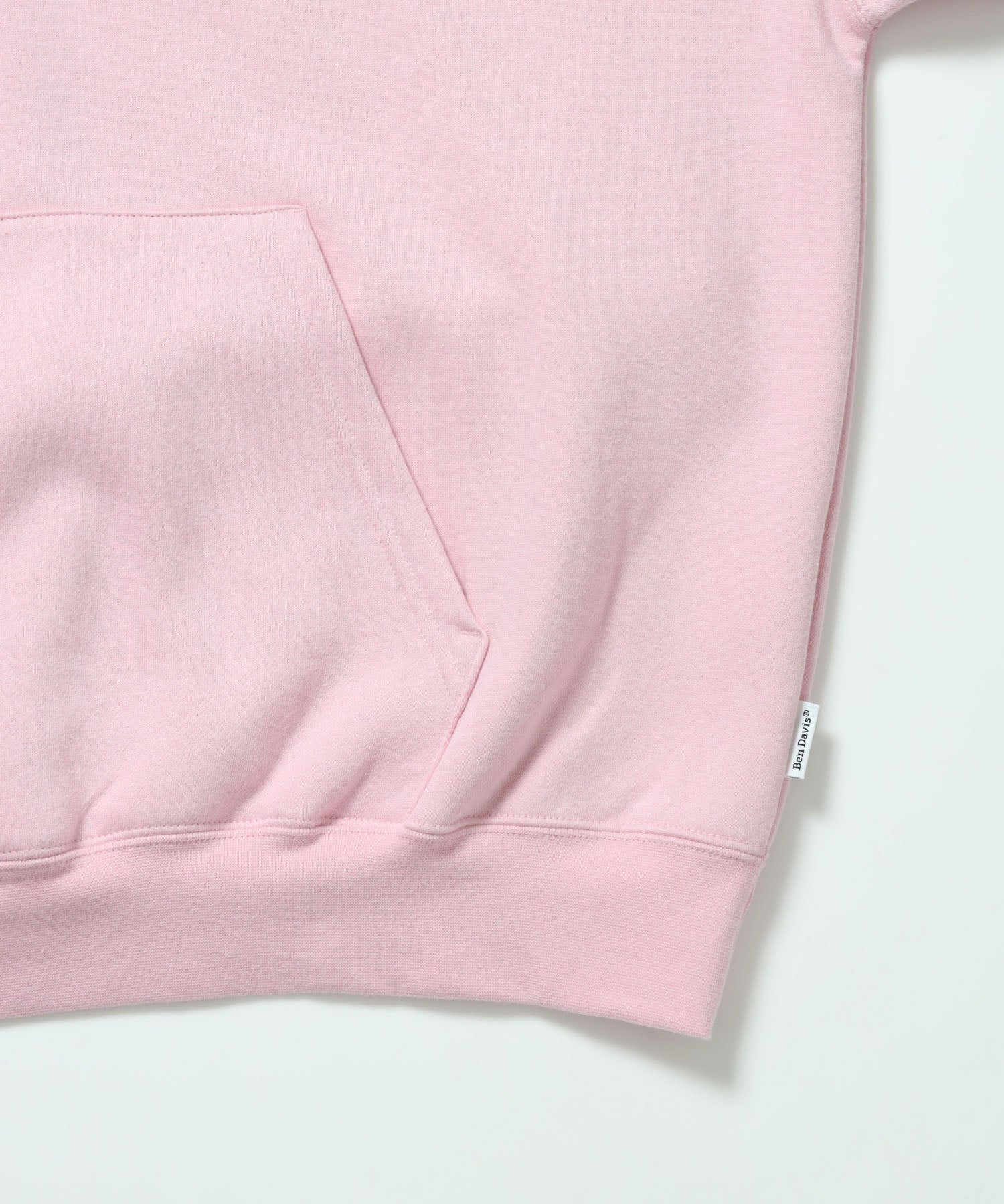 BD SWEAT HOODIE / スウェットパーカー プルオーバー フーディ ワンポイント刺繍 裏起毛 ユニセックス ピンク