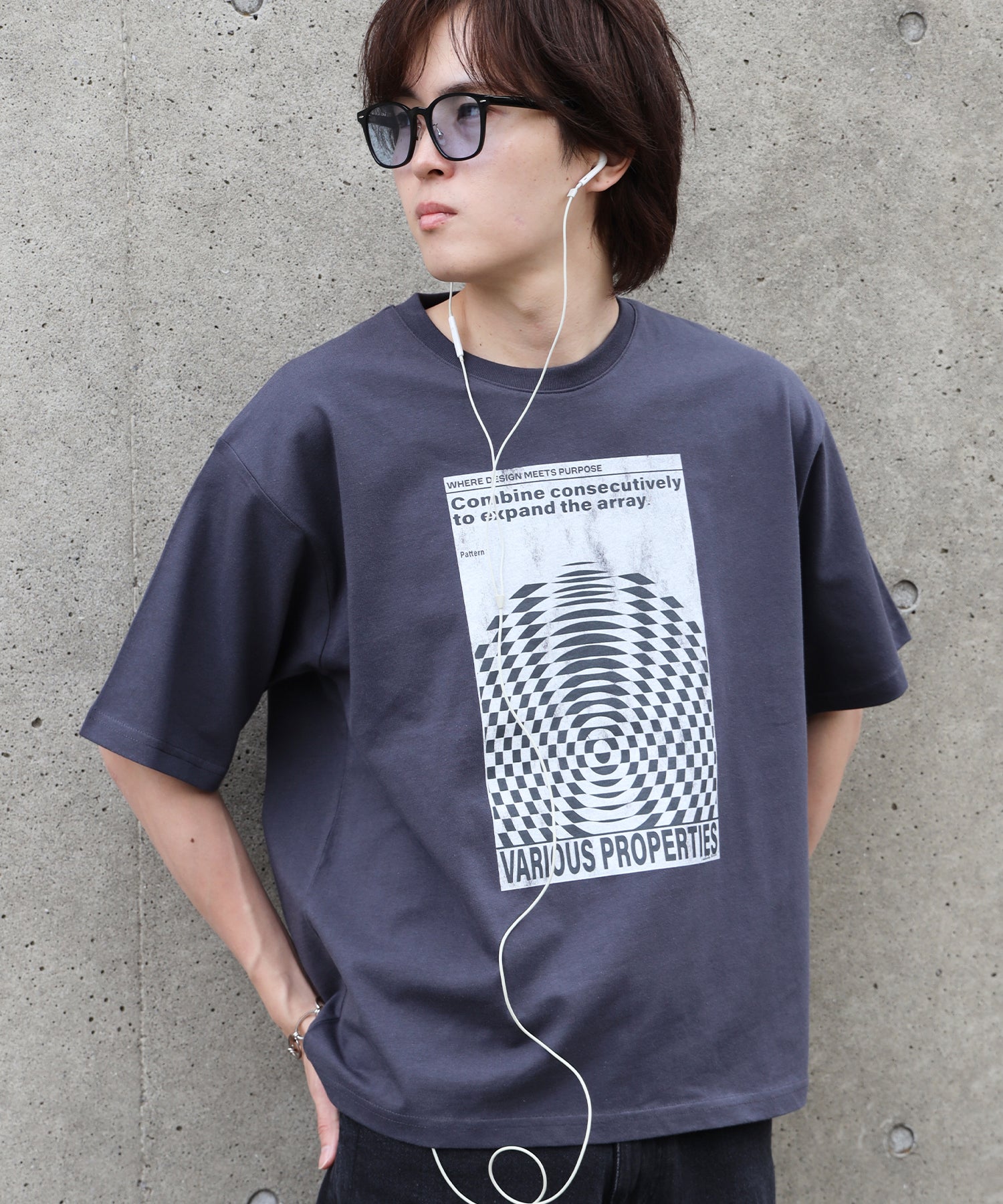 H178 Size:L チャコール