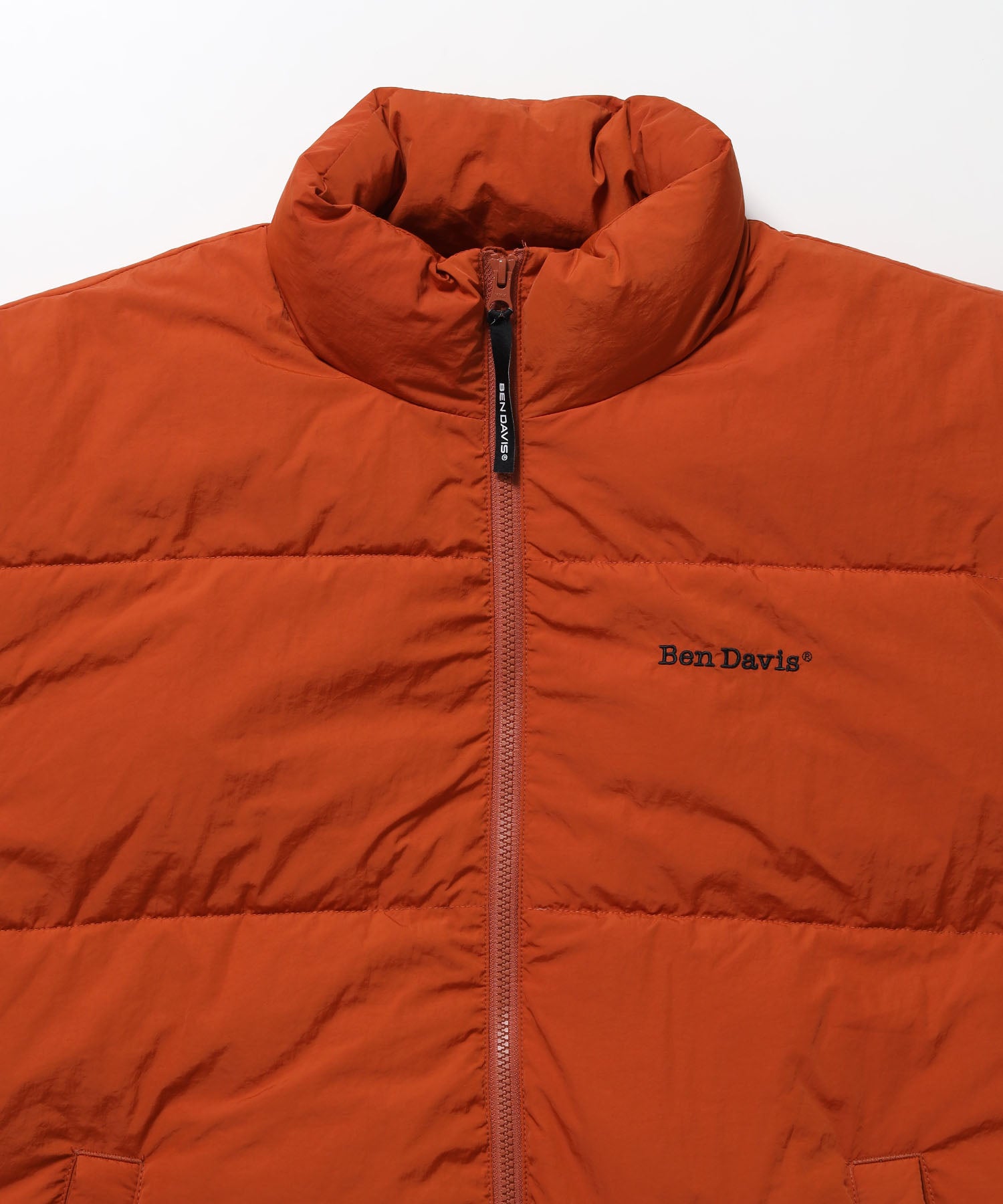 BD PUFFER JACKET / ダウンジャケット パッファー シンプルロゴ ユニセックス オレンジ