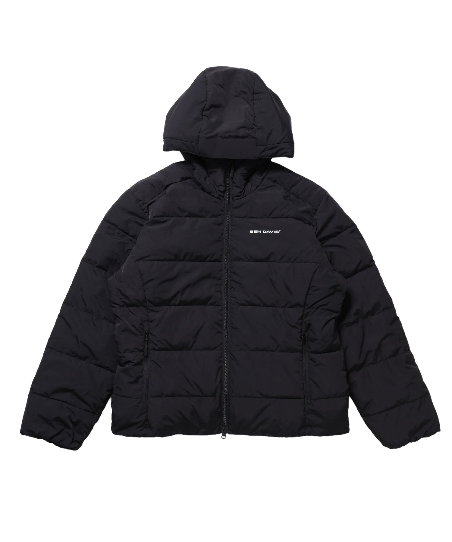 BD HOODED PUFFER JACKET / ダウンジャケット パッファー フード ユニセックス ブラック