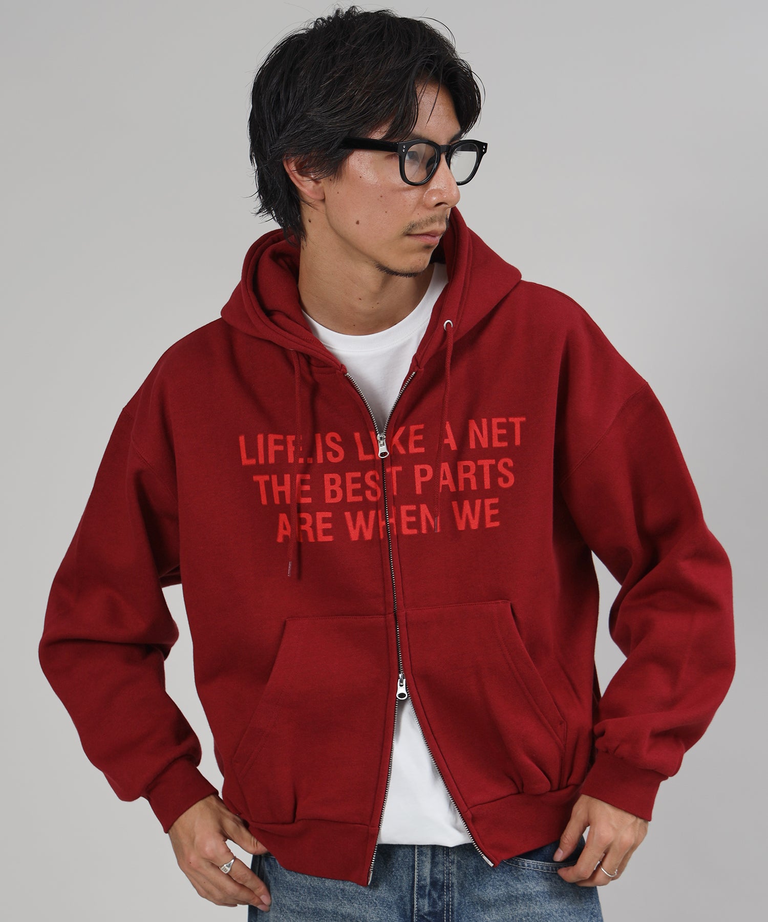 モデル:H178 Size : L ワイン