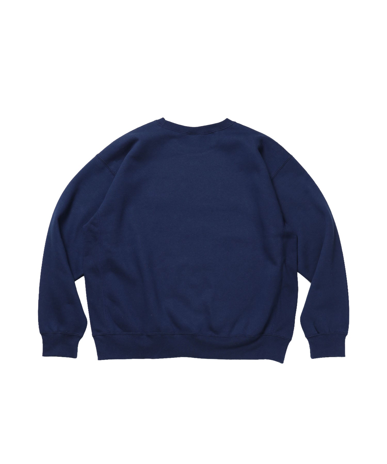 BD SWEAT CREW / スウェット クルーネック 裏起毛 ワンポイント刺繍 リサイズ ユニセックス ネイビー