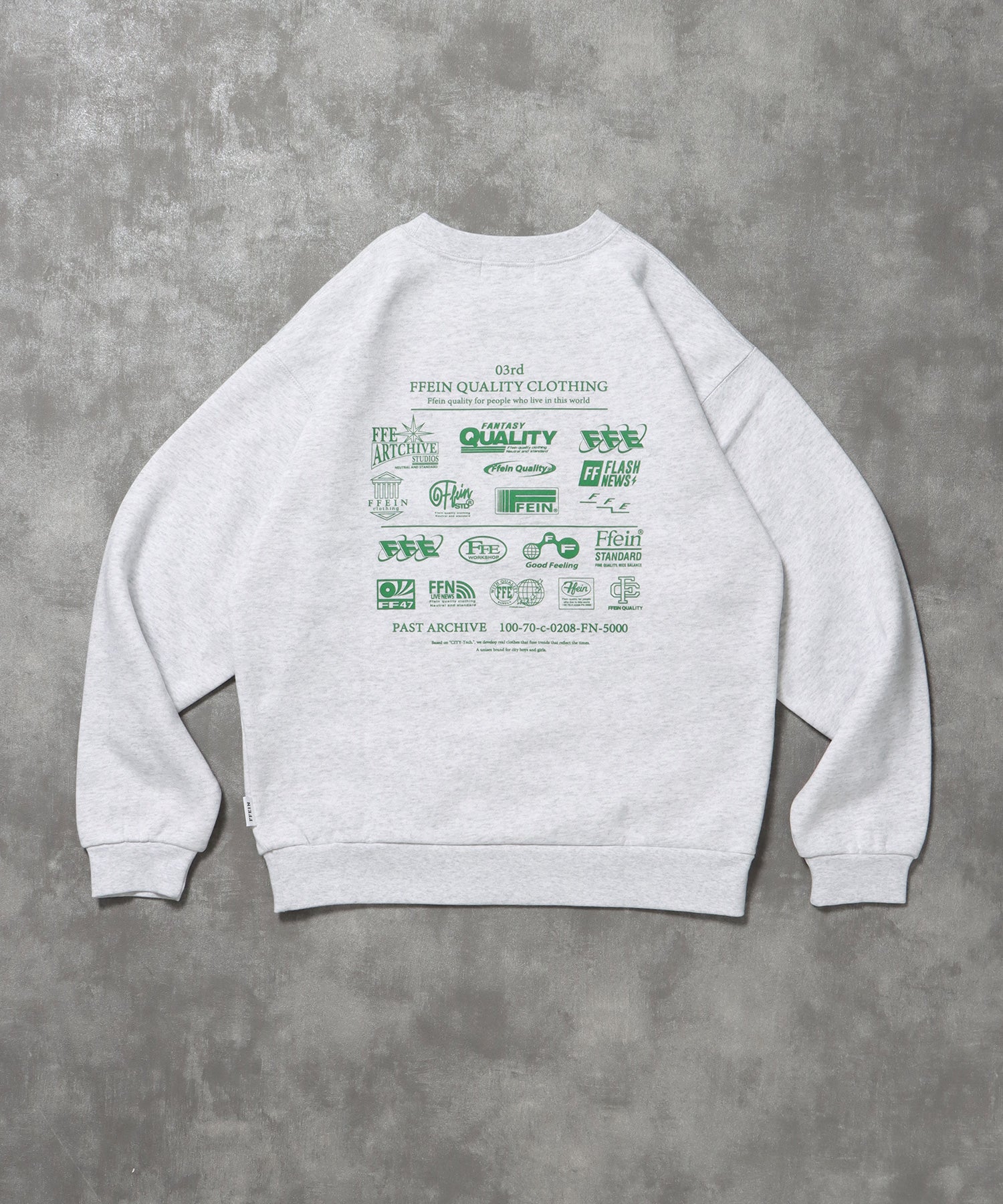 ヘビーウエイトバックダイナーロゴスウェット / 裏起毛 スウェット クルーネック ワンポイント プリント アッシュグレー