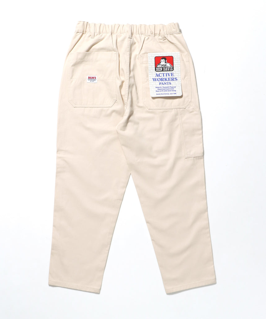 ACTIVEWORKPANTS Z5 / ベンズ アクティブワークパンツ テーパード シェフパンツ アイボリー
