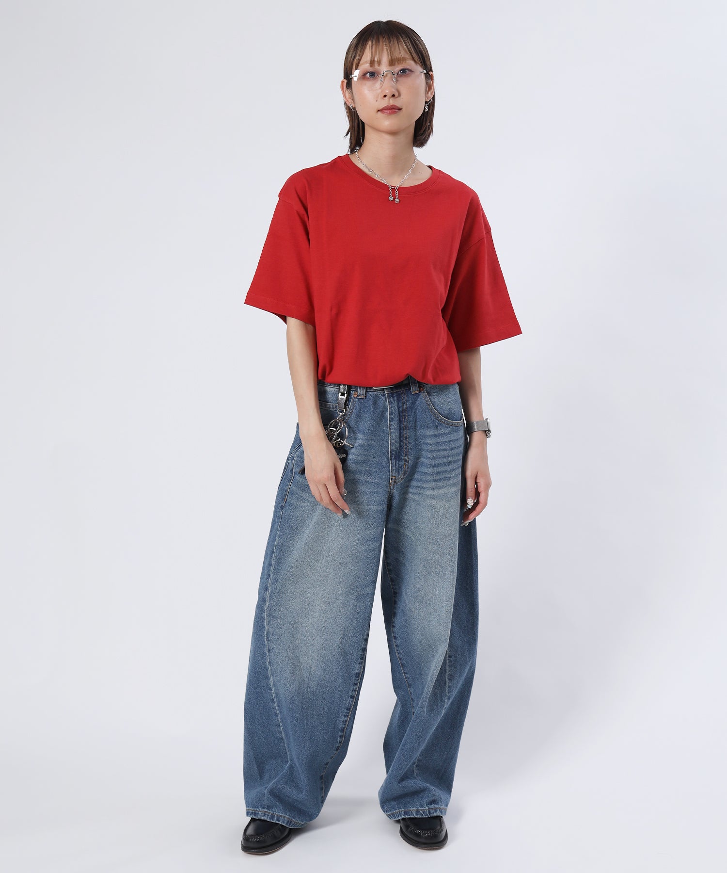 モデル:H163 Size:L レッド