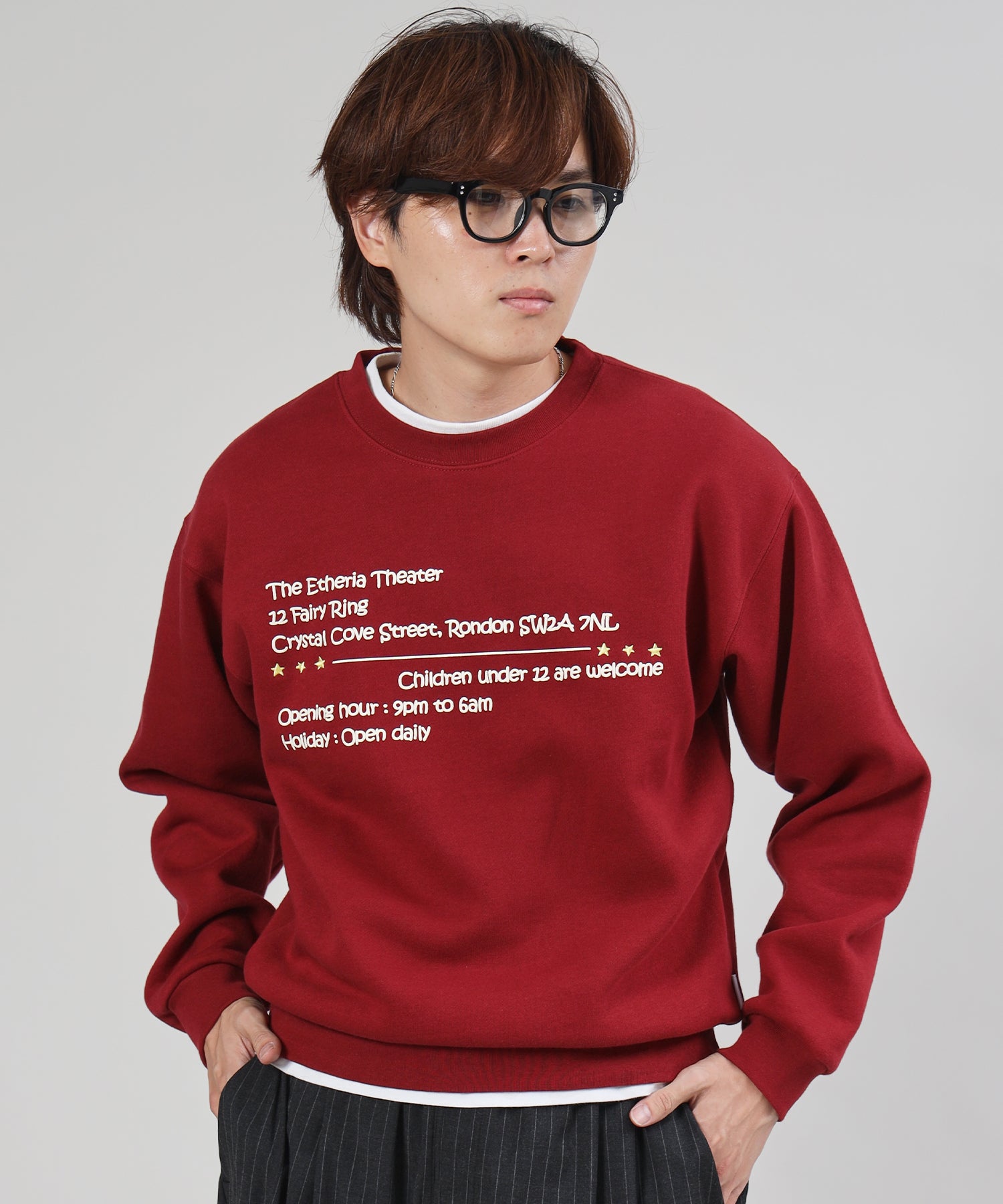 モデル:H178 Size : L ワイン