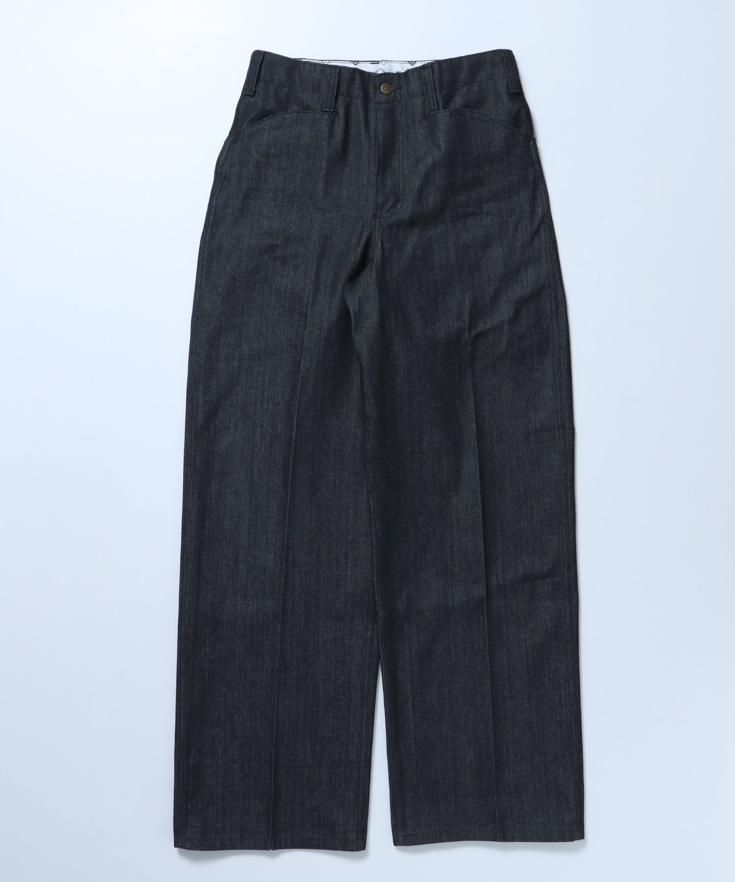 USA GORILLA CUT DENIM PANTS / ゴリラカット 12oz デニム エクストラワイドパンツ センタープレス フリスコ メキシコ産 ブラック