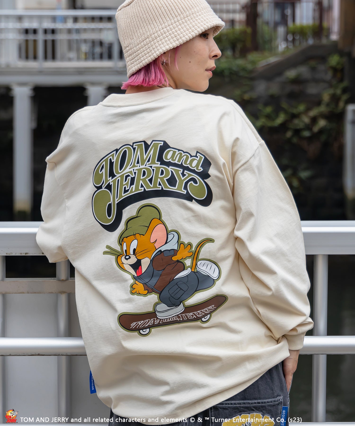 SEQUENZシークエンズ】 TOM and JERRY SK8ER L/S TEE / トムとジェリー