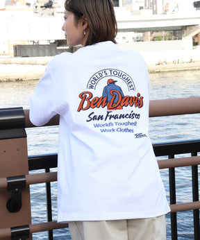 BD LABEL EMB TEE / Tシャツ クルーネック ワンポイント シンプル ユニセックス ホワイト