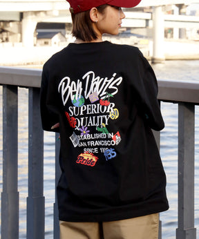 【BEN DAVIS(ベンデイビス)】GRATEFULTEE / Tシャツ クルーネック ワンポイント シンプル ユニセックス ブラック