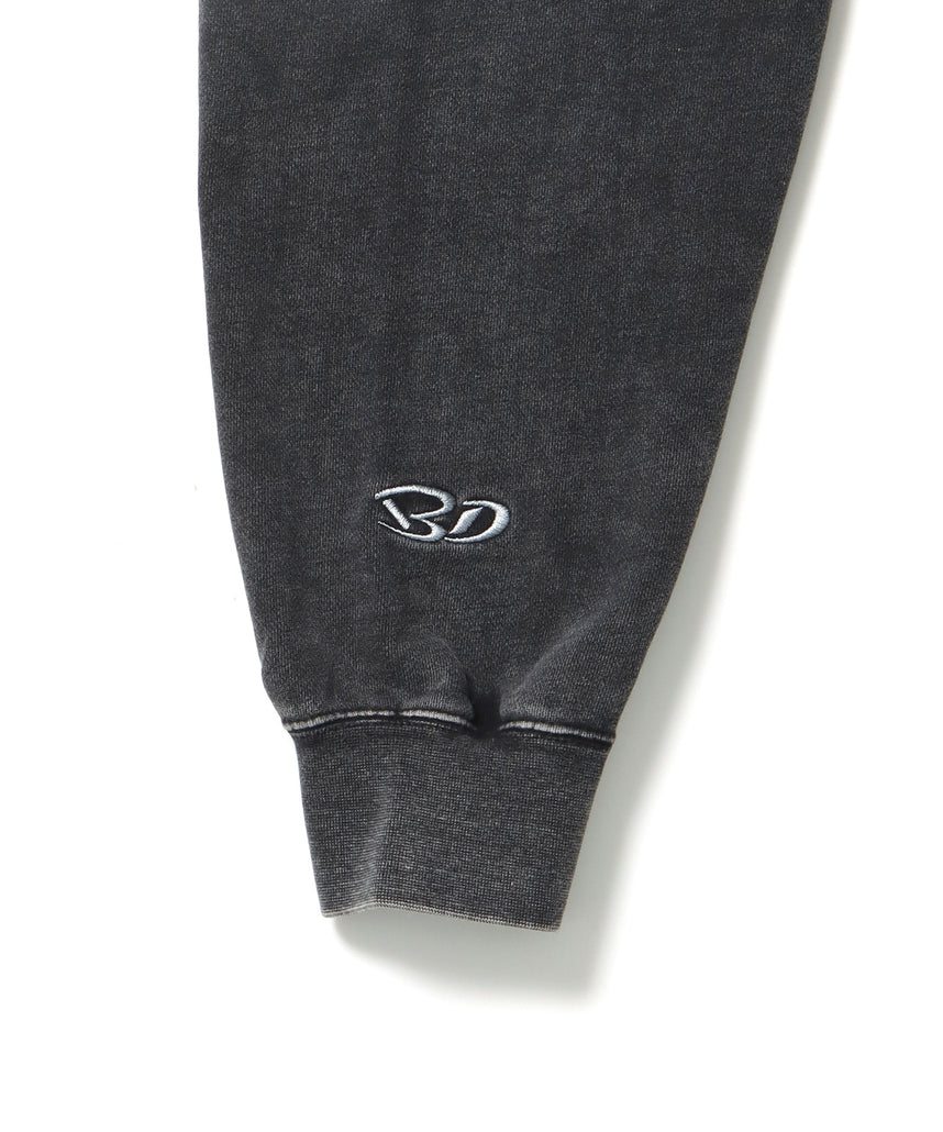 DEPARTMENT FADED ZIP HOODIE / ジップパーカー ワイドシルエット フーディ 裏毛 フェード ≪SET UP着用可能≫ ブラック