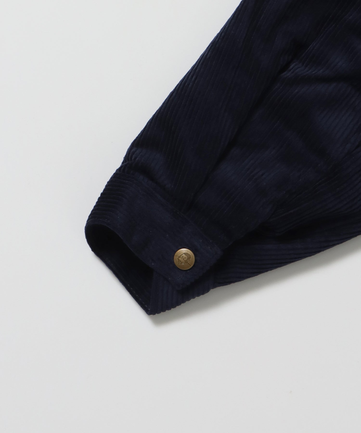 REMOVAL BOA COLLAR CORD JACKET /ジャケット ボア 刺繍 ワッペン スイングトップ ネイビー