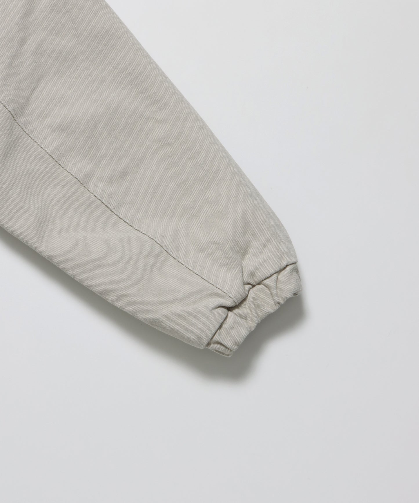 WORKERS PARKA / ジップパーカー フーディ 中綿 キルト ワークジャケット ダブルジップ アイボリー