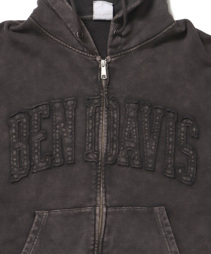 DEPARTMENT FADED ZIP HOODIE / ジップパーカー ワイドシルエット フーディ 裏毛 フェード ≪SET UP着用可能≫ ベージュ