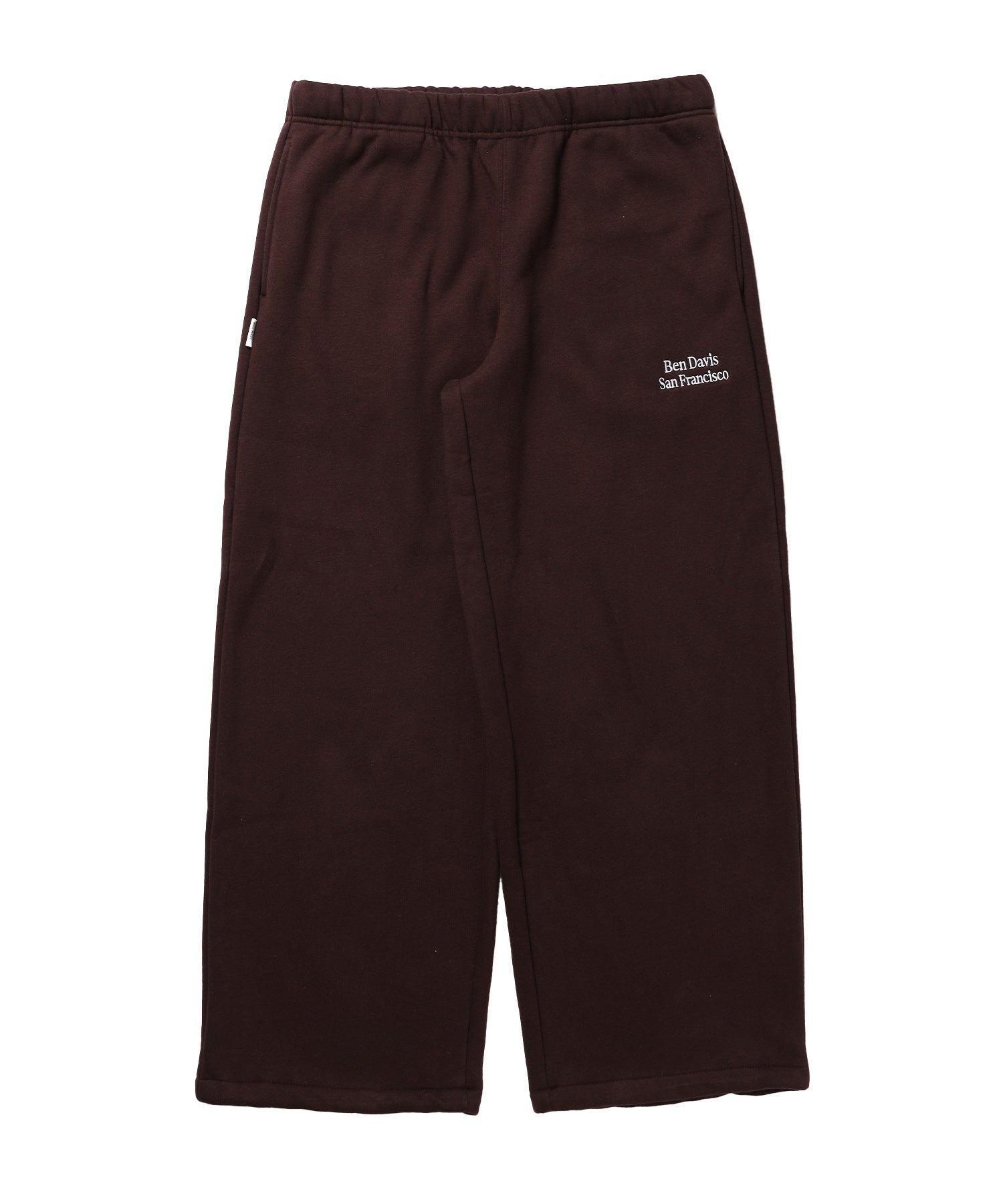 WIDE CURVE SWEAT PANTS / スウェットパンツ ワイドシルエット ルーズ ユニセックス ブラウン