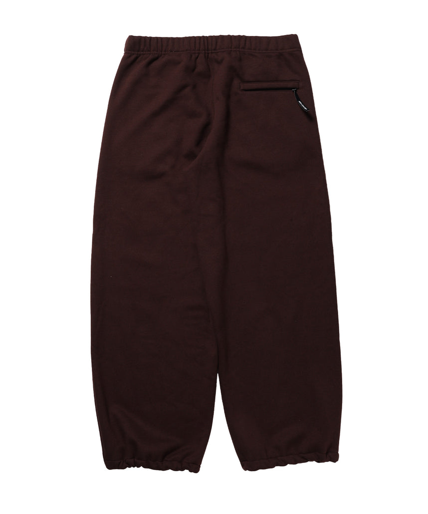 WIDE CURVE SWEAT PANTS / スウェットパンツ ワイドシルエット ルーズ ユニセックス ブラウン