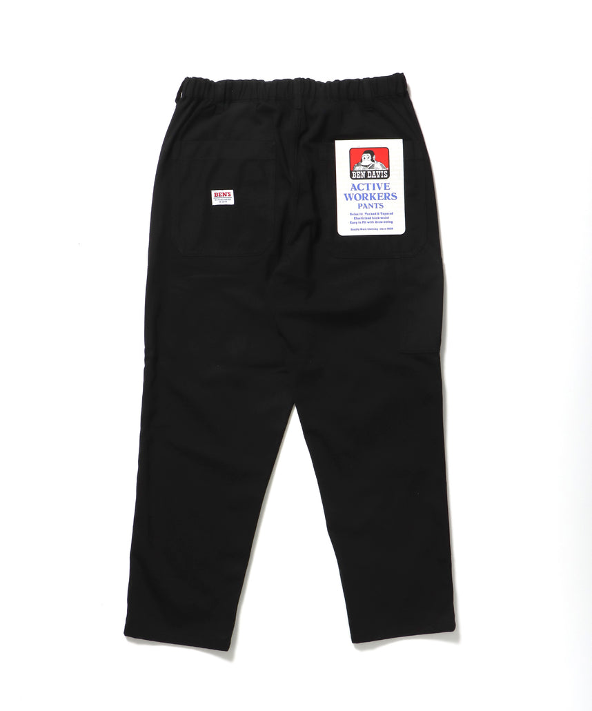 ACTIVEWORKPANTS Z5 / ベンズ アクティブワークパンツ テーパード シェフパンツ ブラック