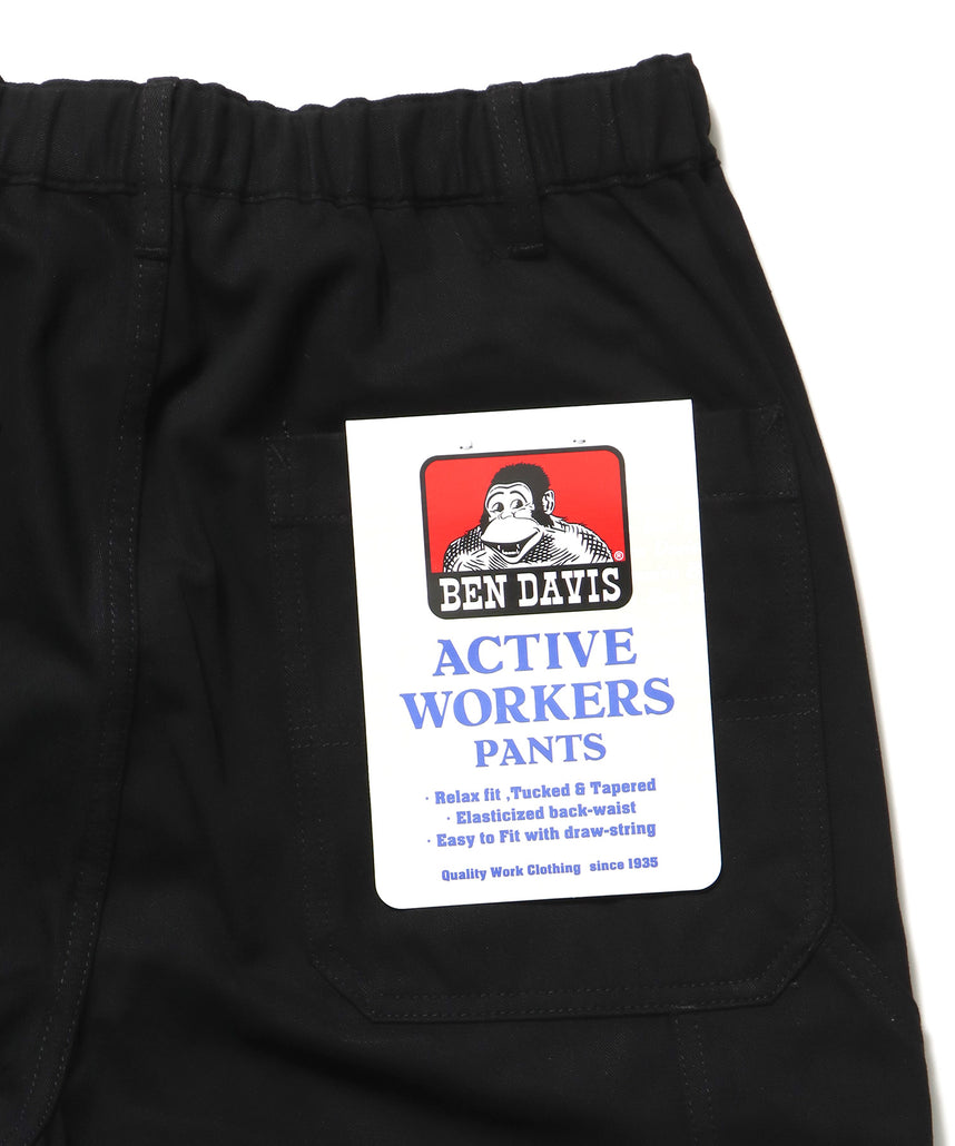ACTIVEWORKPANTS Z5 / ベンズ アクティブワークパンツ テーパード シェフパンツ ブラック