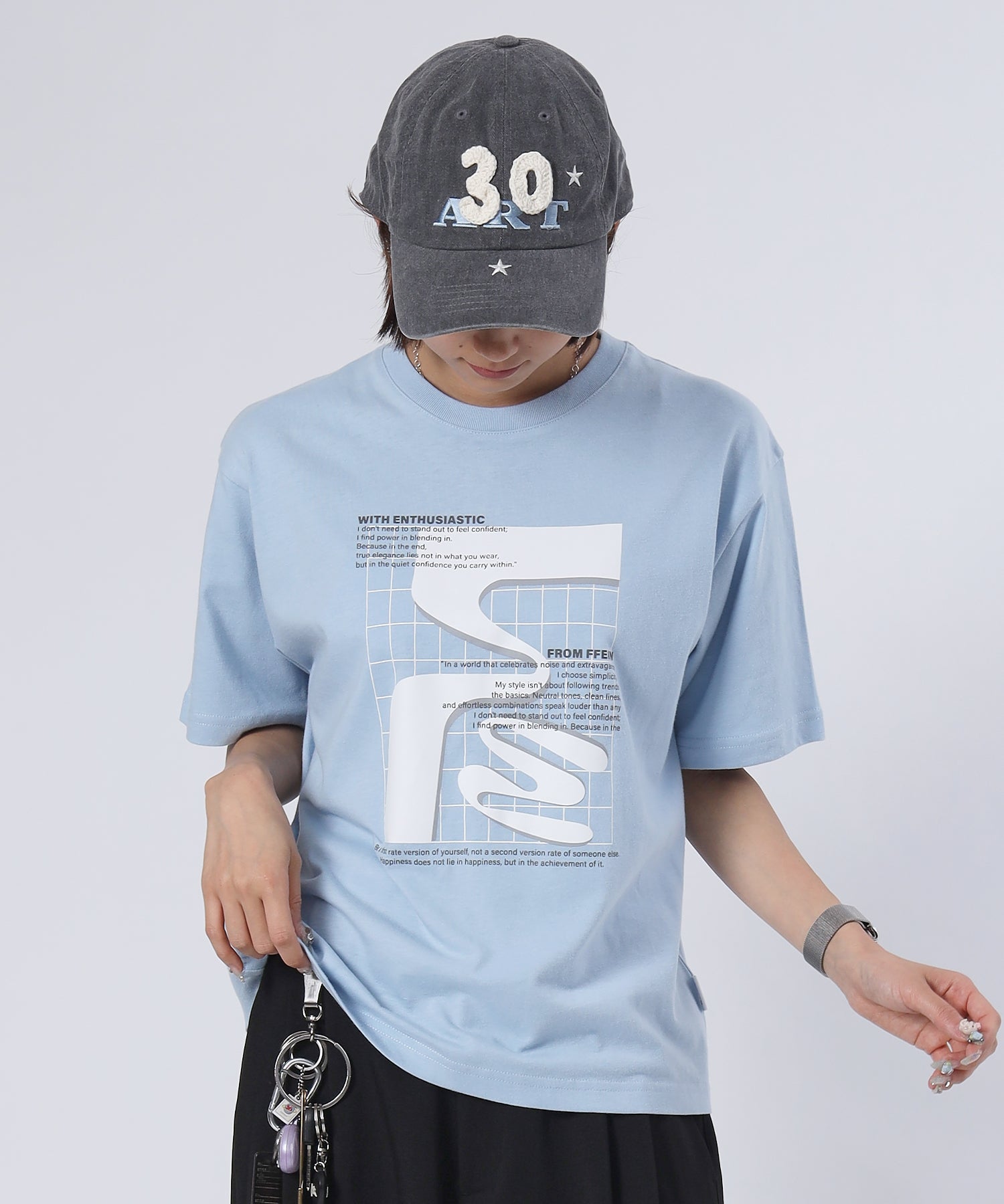 モデル:H163 Size:M パステルブルー