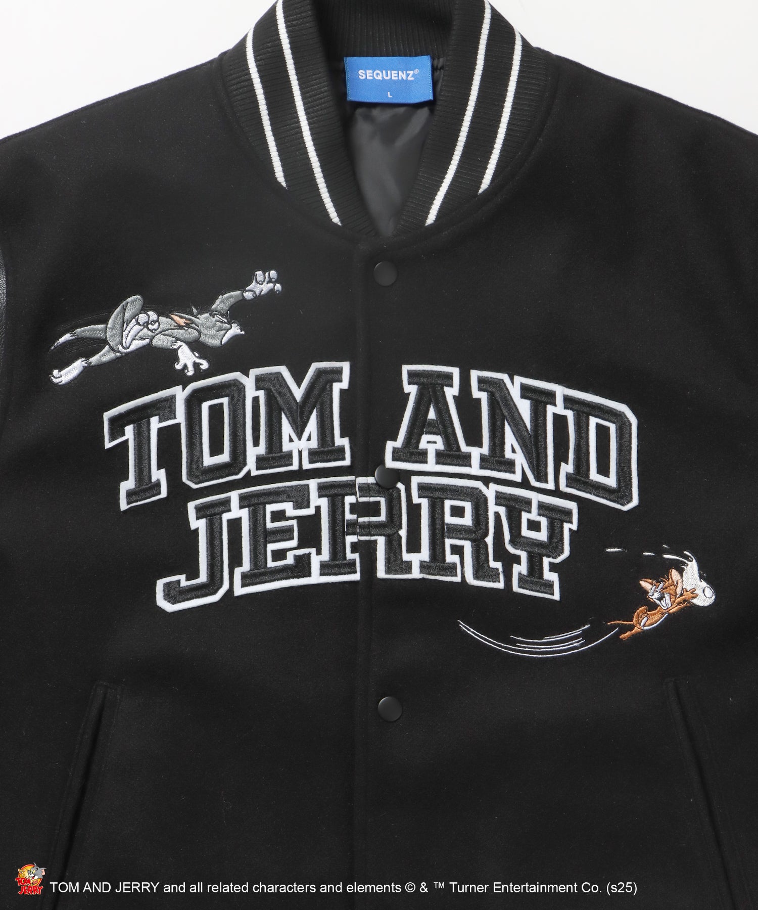 TJ 2025 STADIUM JACKET / オーバーサイズ ビッグシルエット 刺繍 アウター ジャケット ブラック