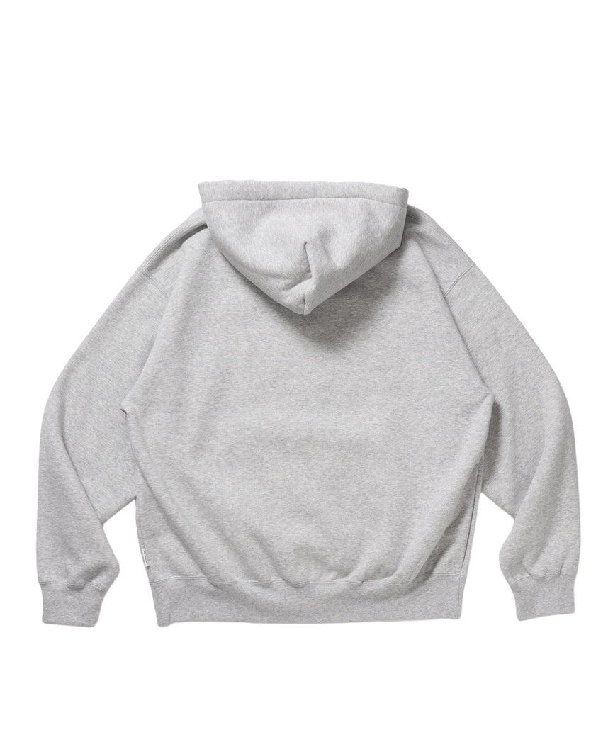 BD SWEAT ZIP HOODIE / スウェットパーカー Wジップ フーディ ワンポイント刺繍 裏起毛 ユニセックス グレー