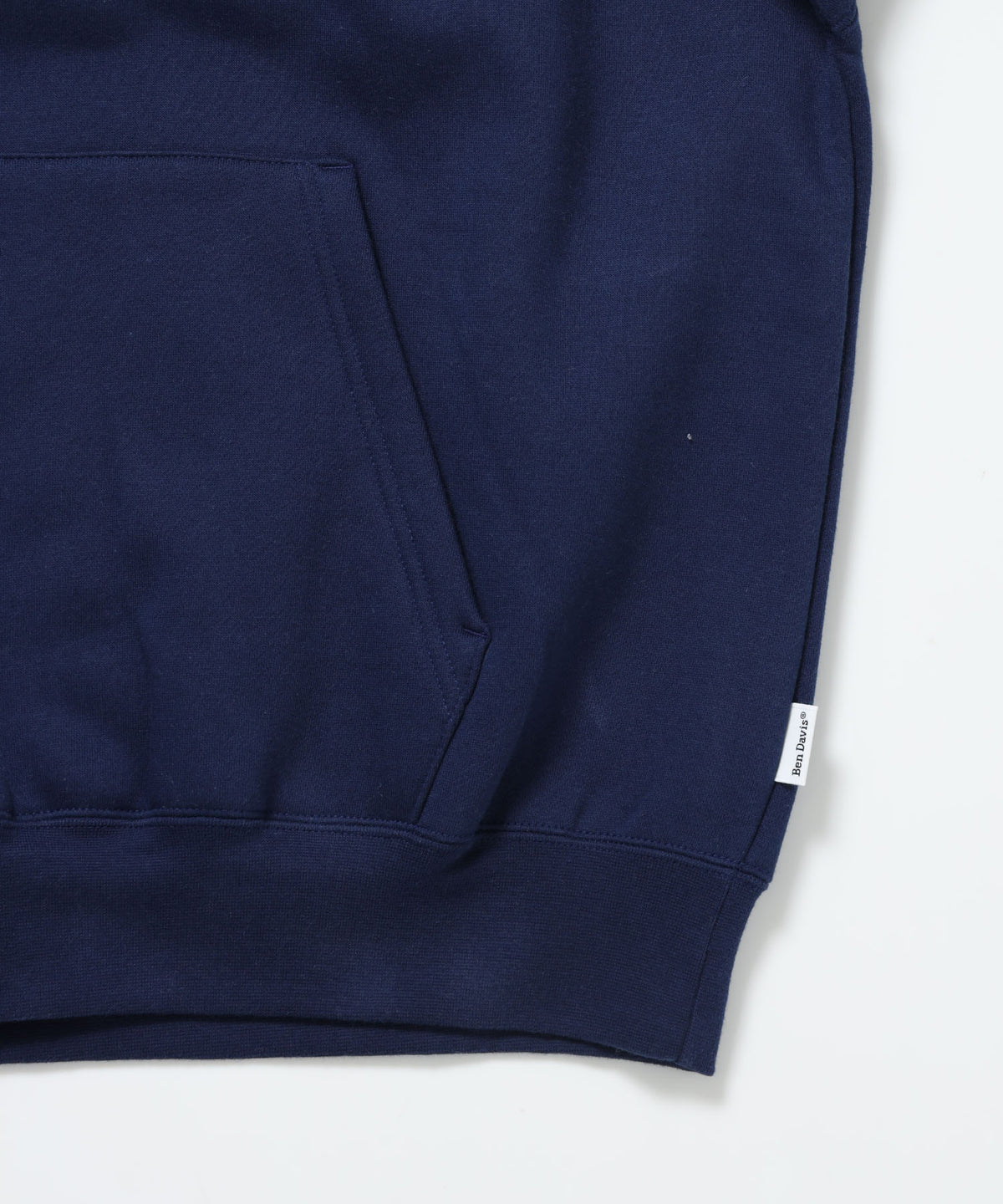 BD SWEAT HOODIE / スウェットパーカー プルオーバー フーディ ワンポイント刺繍 裏起毛 ユニセックス ネイビー