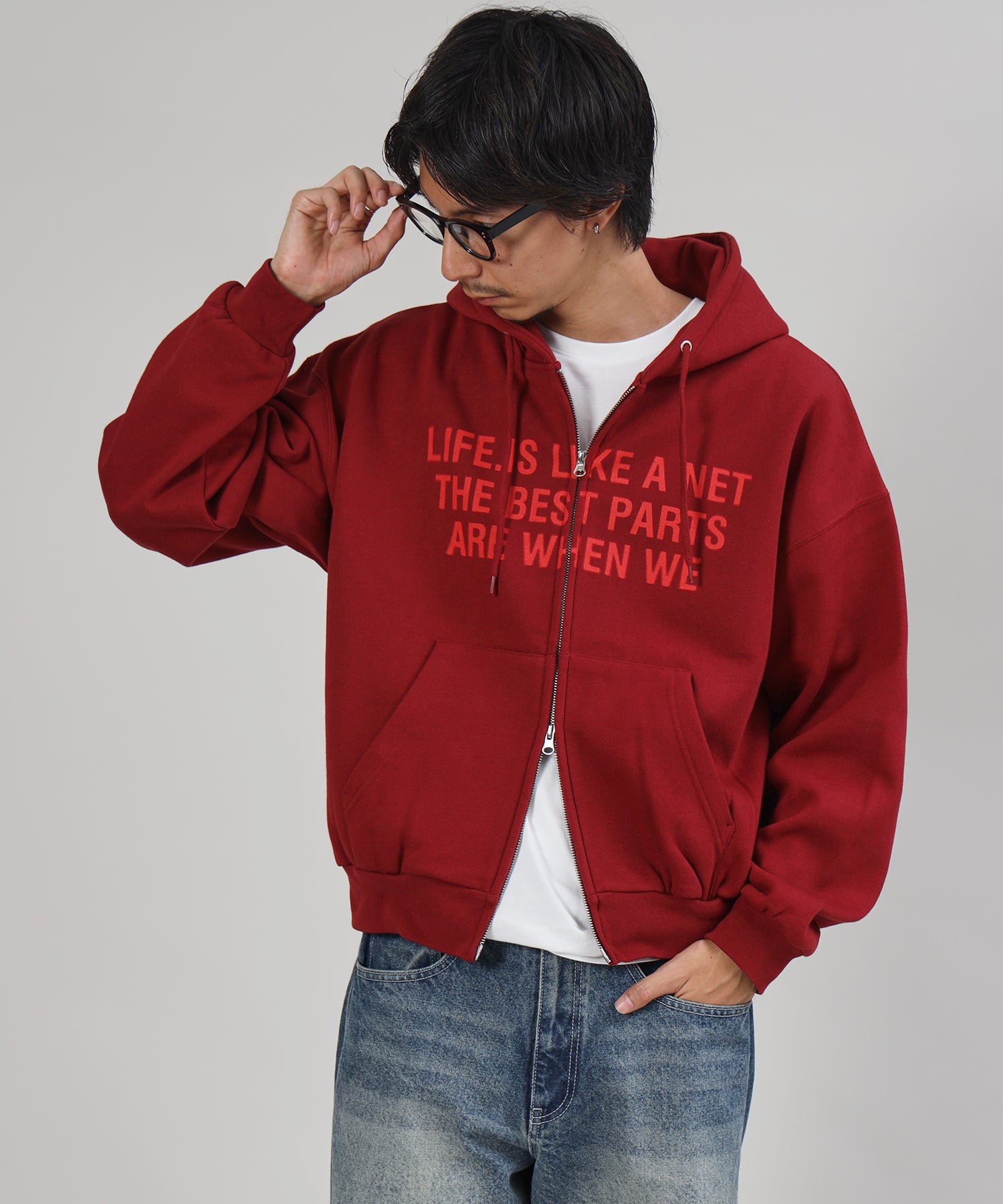 モデル:H178 Size : L ワイン