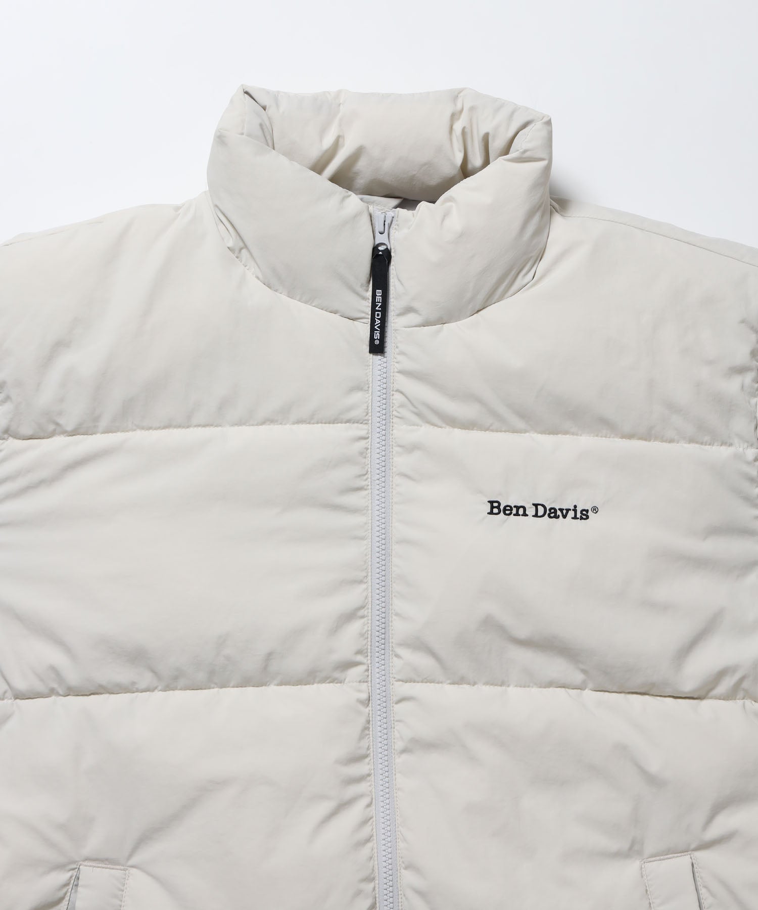 BD PUFFER JACKET / ダウンジャケット パッファー シンプルロゴ ユニセックス アイボリー