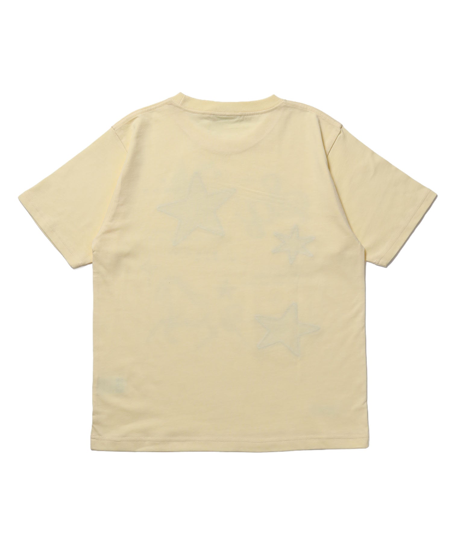 ※WEB限定 / ワッペン×チェック / モチーフデザイン半袖Tシャツ / sqnz motif applique tee / レモンイエロー