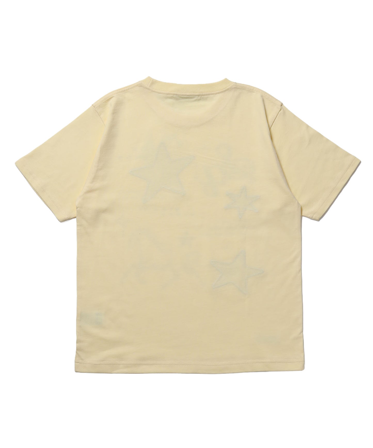 ※WEB限定 / ワッペン×チェック / モチーフデザイン半袖Tシャツ / sqnz motif applique tee / レモンイエロー