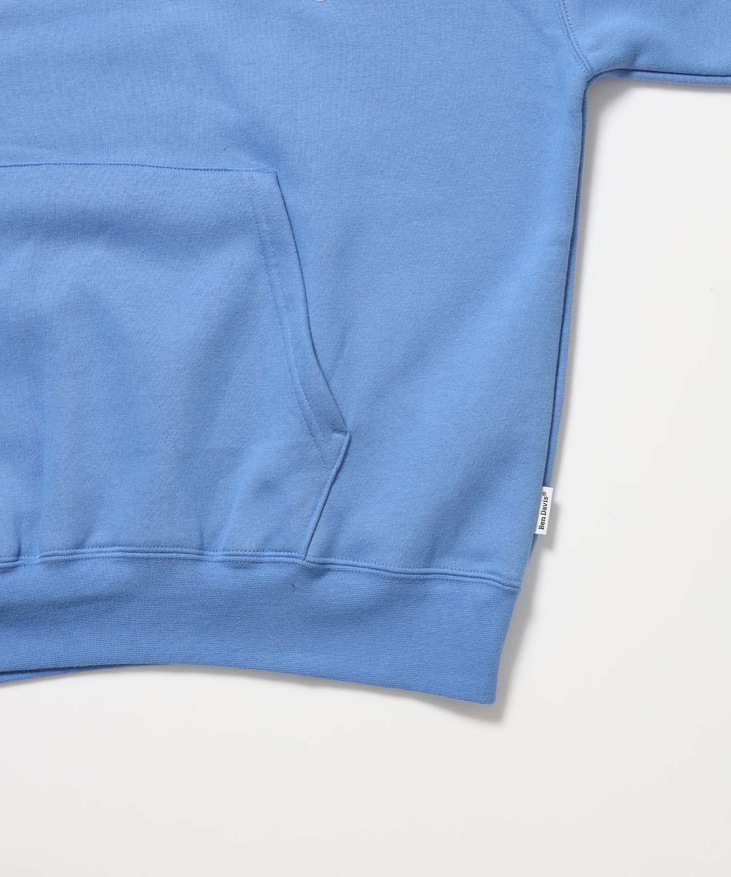 Design Pullover P/K / プルパーカー フード デザイン 裏起毛 ユニセックス スカイブルー