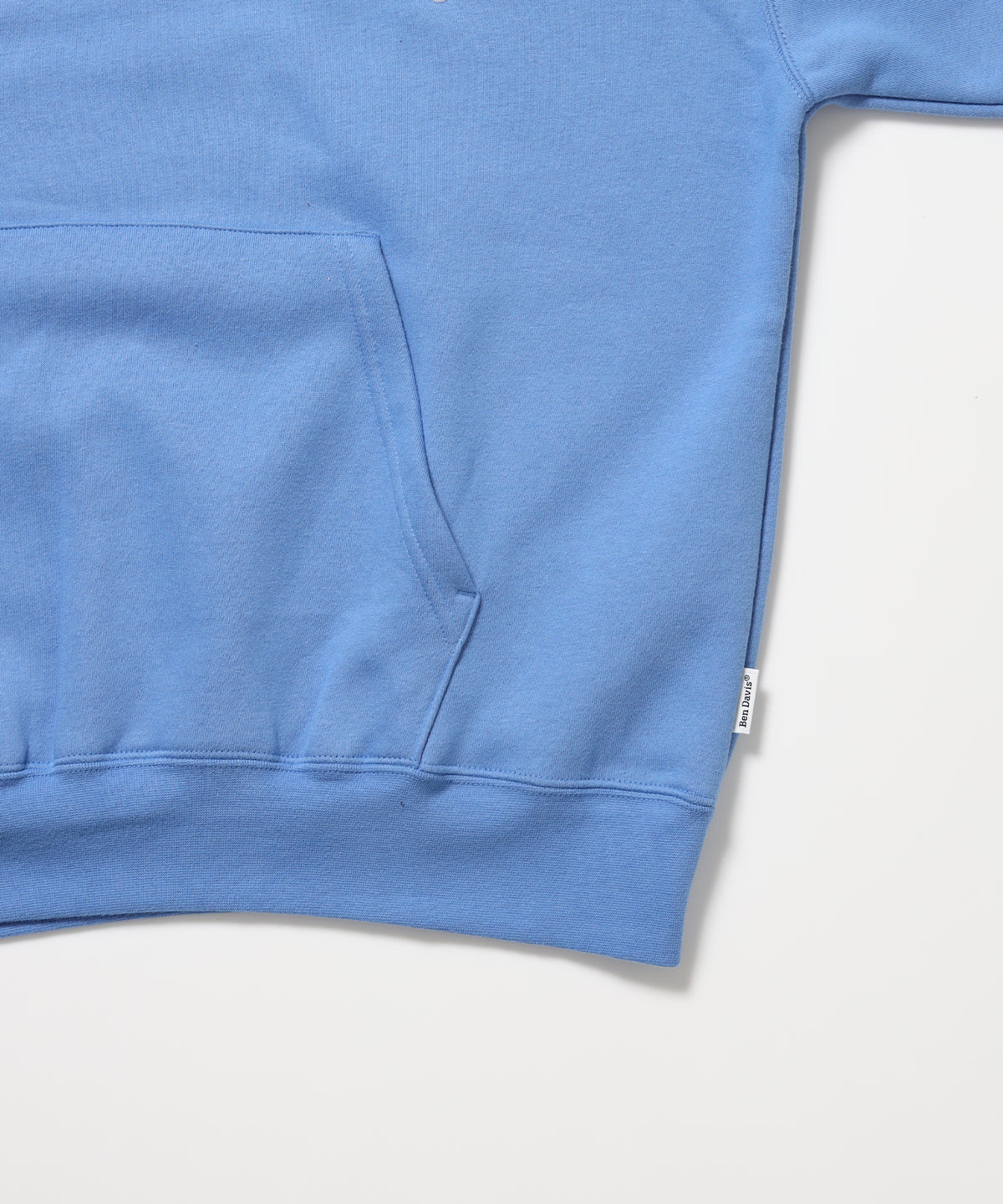 Design Pullover P/K / プルパーカー フード デザイン 裏起毛 ユニセックス スカイブルー