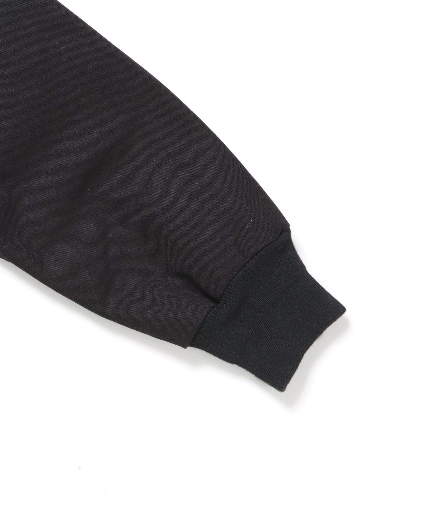 MECHANIC EMB RIBBED JACKET / ワーク ジャケット 刺繍 ジャケット ダック アウター ブラック