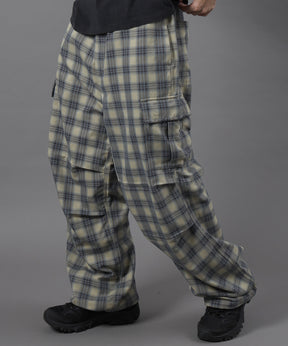SNOW WORKERS PANTS SP / ワークパンツ カーゴポケット ワイドストレート ゴムシャーリング 柄90