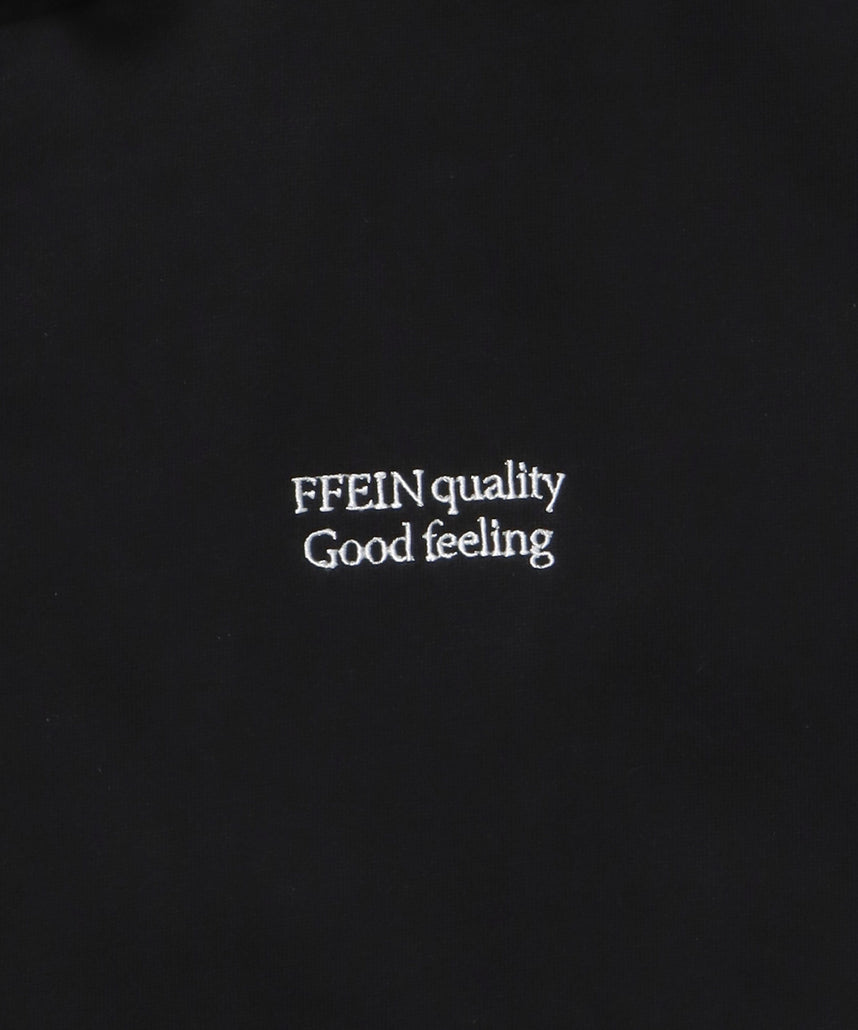 ヘビーウエイトワンポイントジップパーカー / パーカー ジップ ワンポイント ロゴ 裏起毛 フーディ ブラック