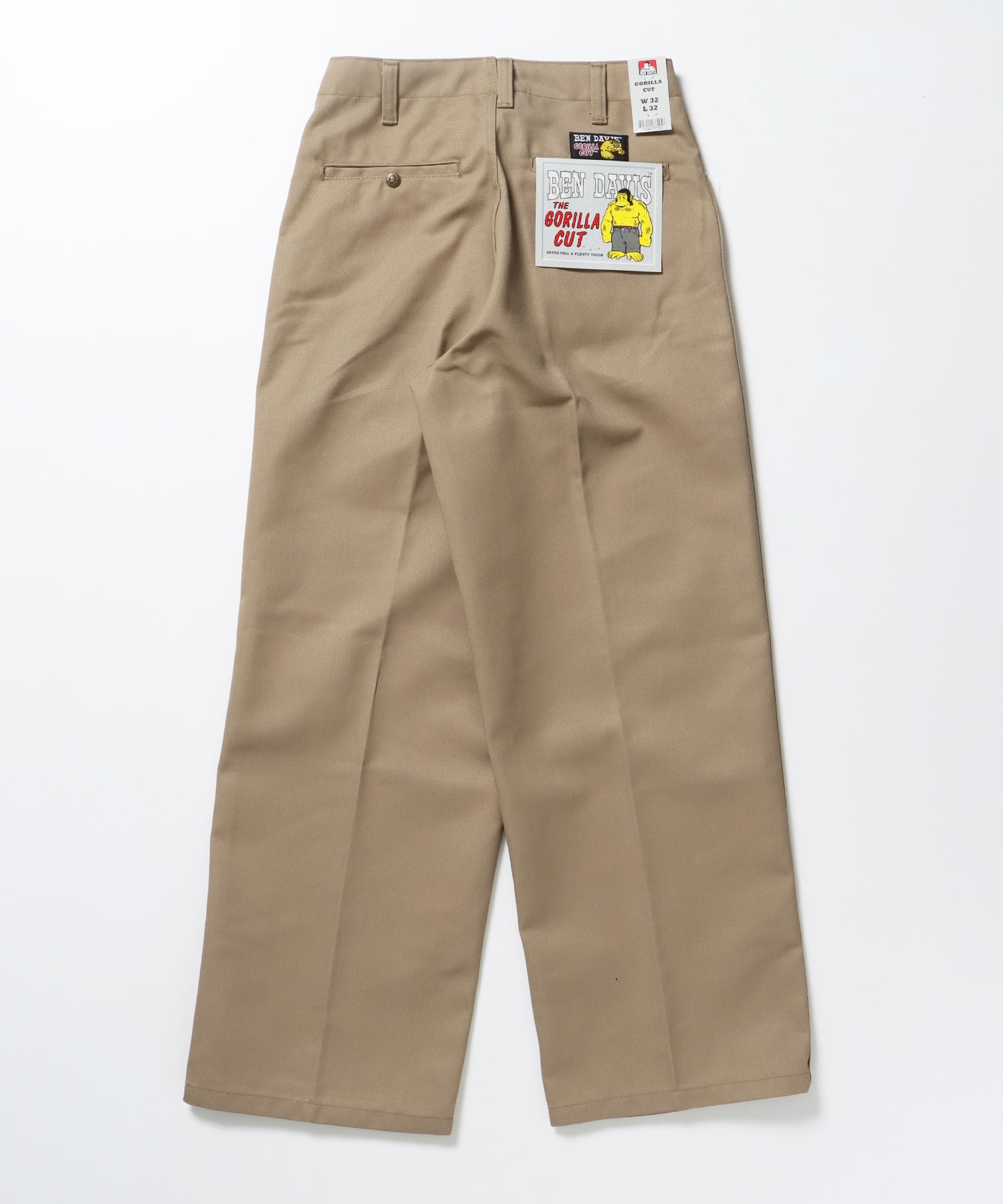 USA GORILLA CUT / エクストラワイドパンツ センタープレス フリスコ メキシコ産 カーキ