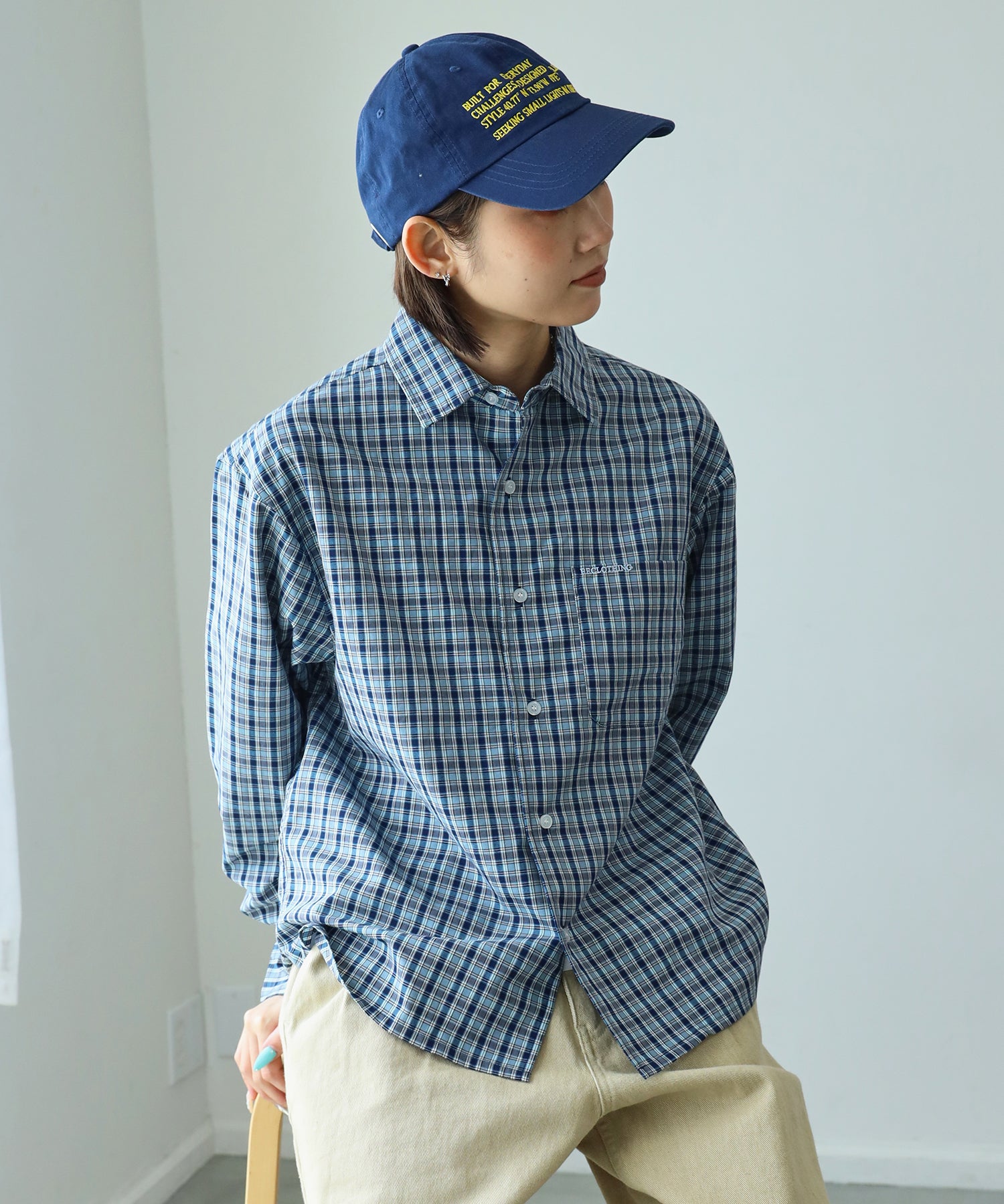 モデル:H163 Size : M パステルブルー