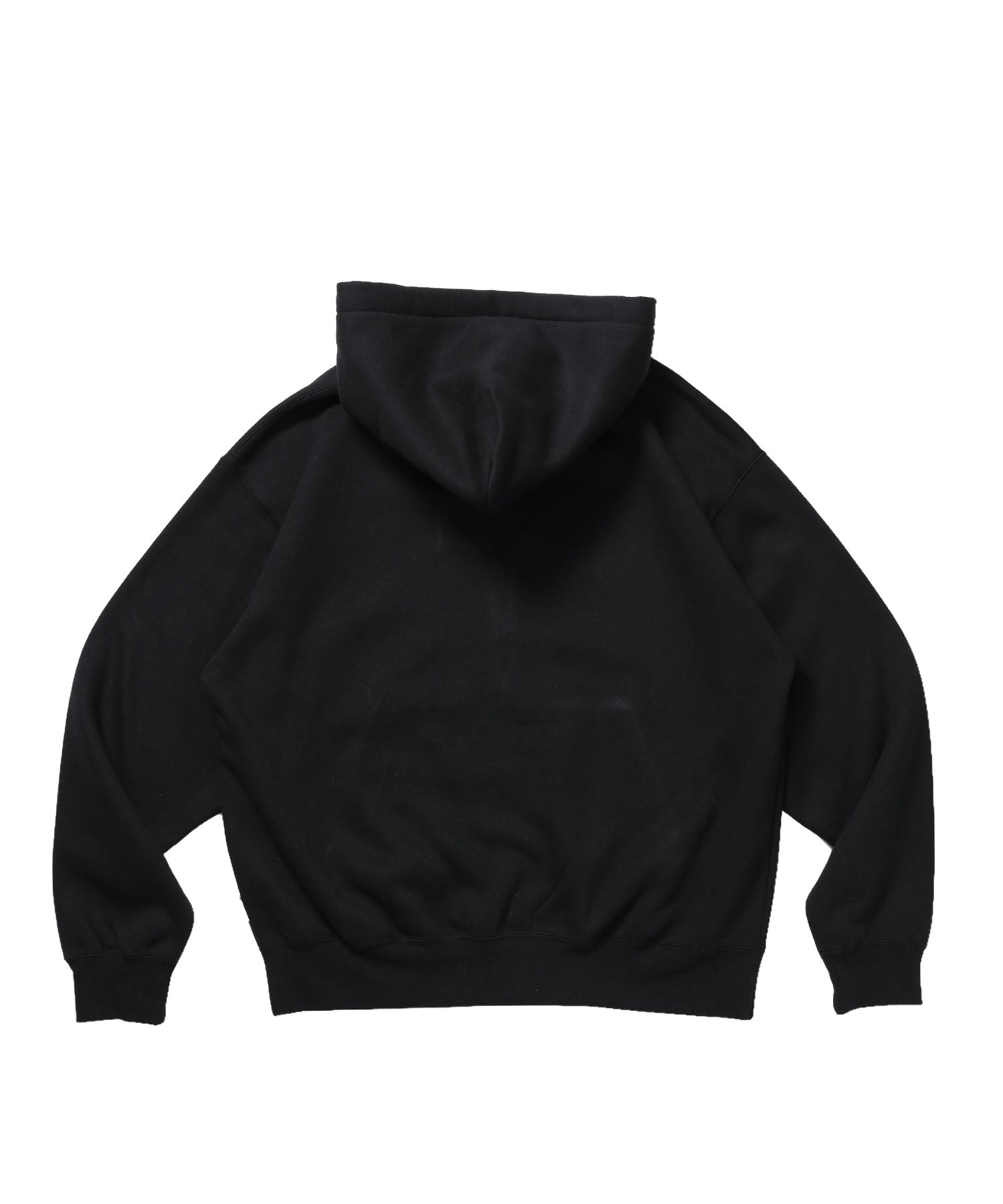 BD SWEAT ZIP HOODIE / スウェットパーカー Wジップ フーディ ワンポイント刺繍 裏起毛 ユニセックス ブラック