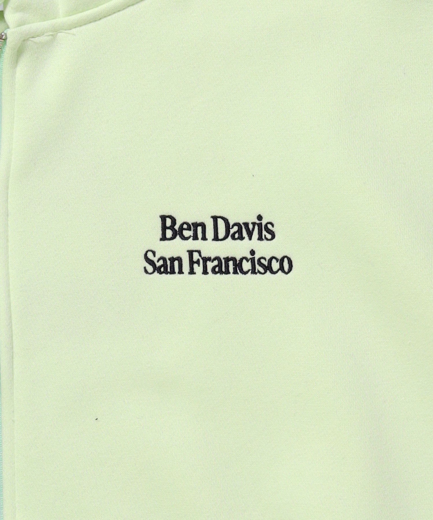 BD SWEAT ZIP HOODIE / スウェットパーカー Wジップ フーディ ワンポイント刺繍 裏起毛 ユニセックス ミント