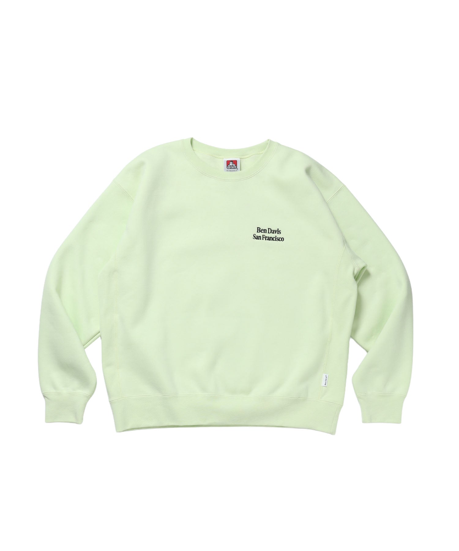 BD SWEAT CREW / スウェット クルーネック 裏起毛 ワンポイント刺繍 リサイズ ユニセックス ミント
