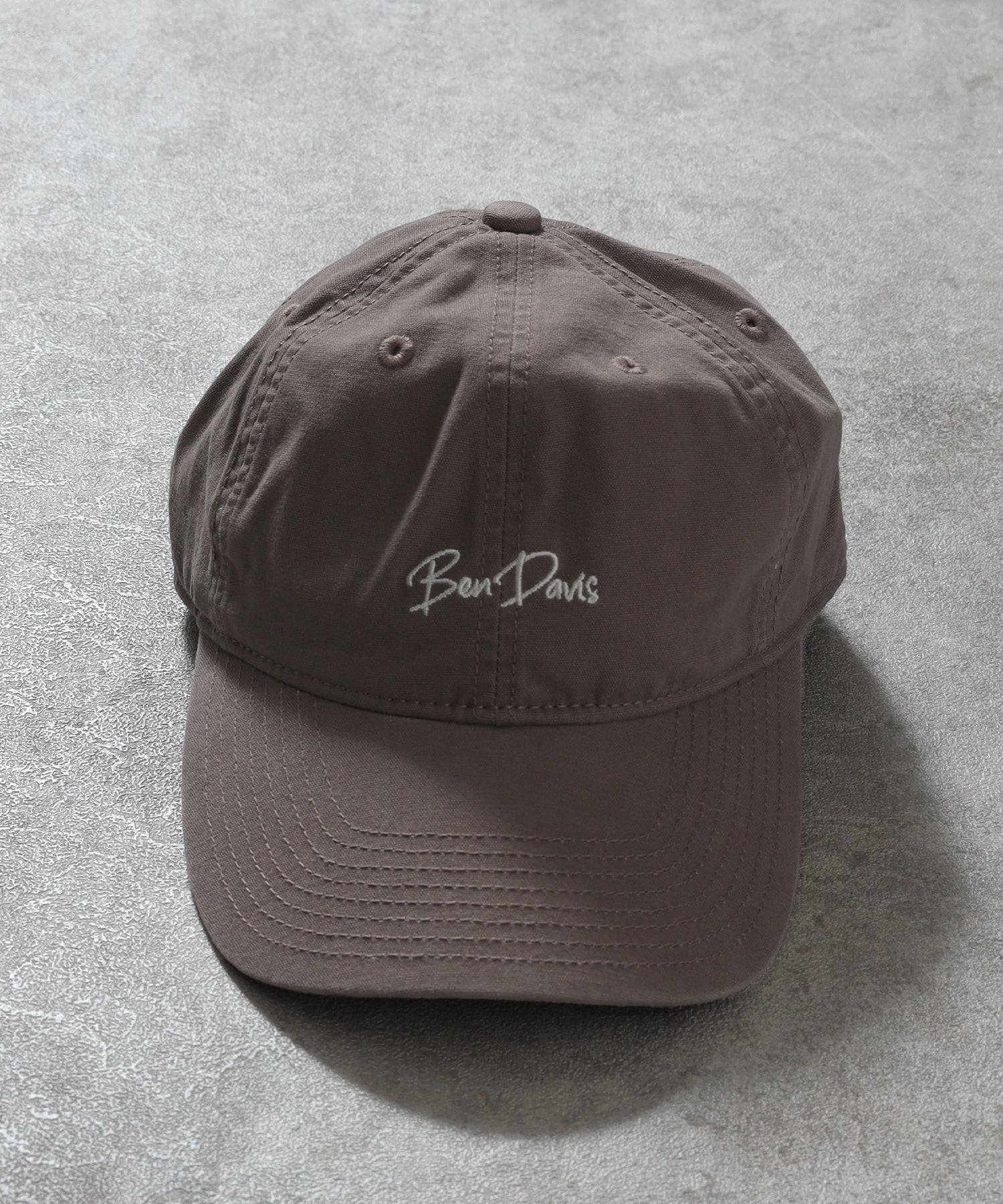 刺繍ロゴキャップ モカ