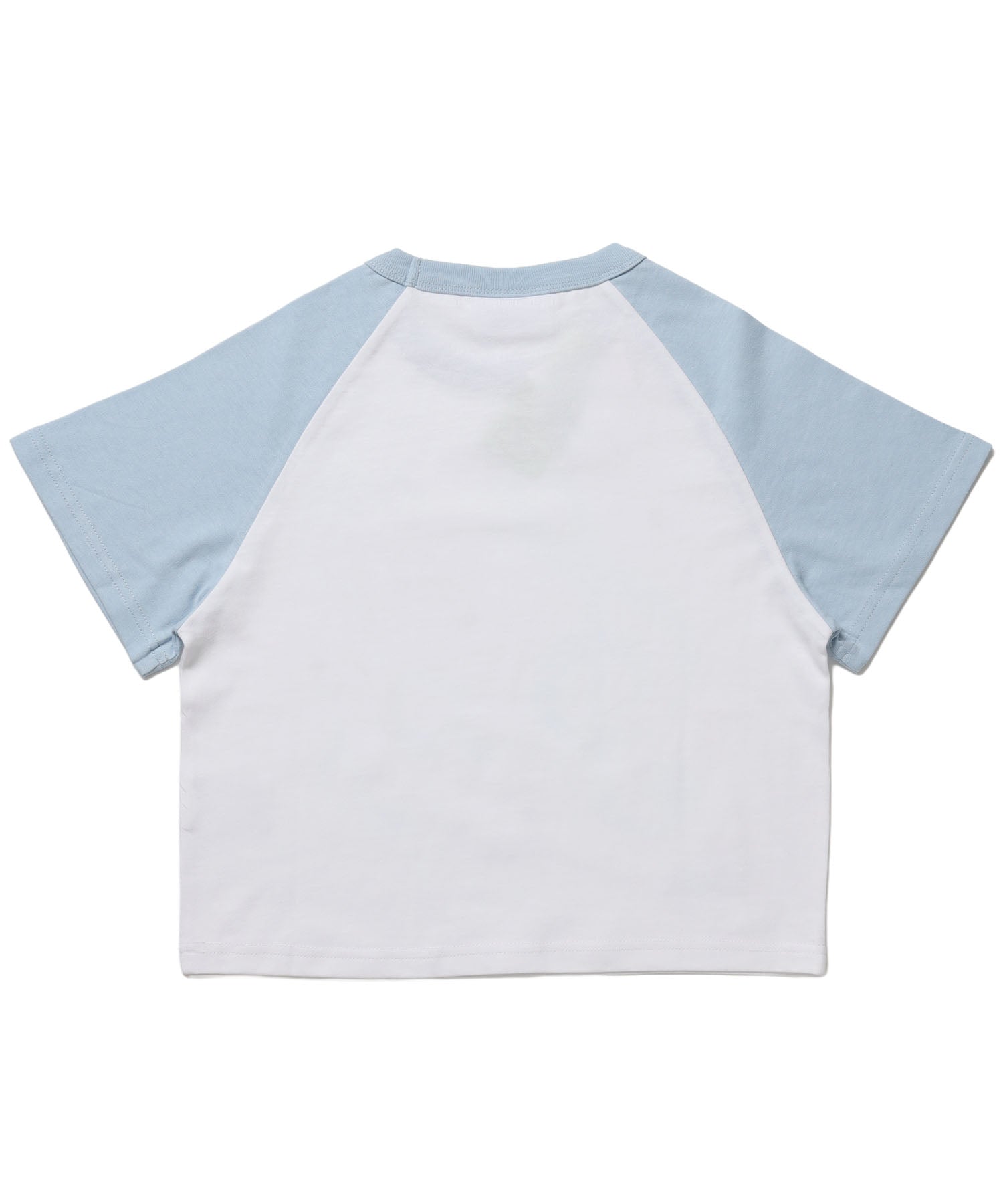 ※WEB限定 / プリントピチTシャツ / 配色ラグラン半袖Tシャツ / sqnz treble clef pt tee ライトブルー