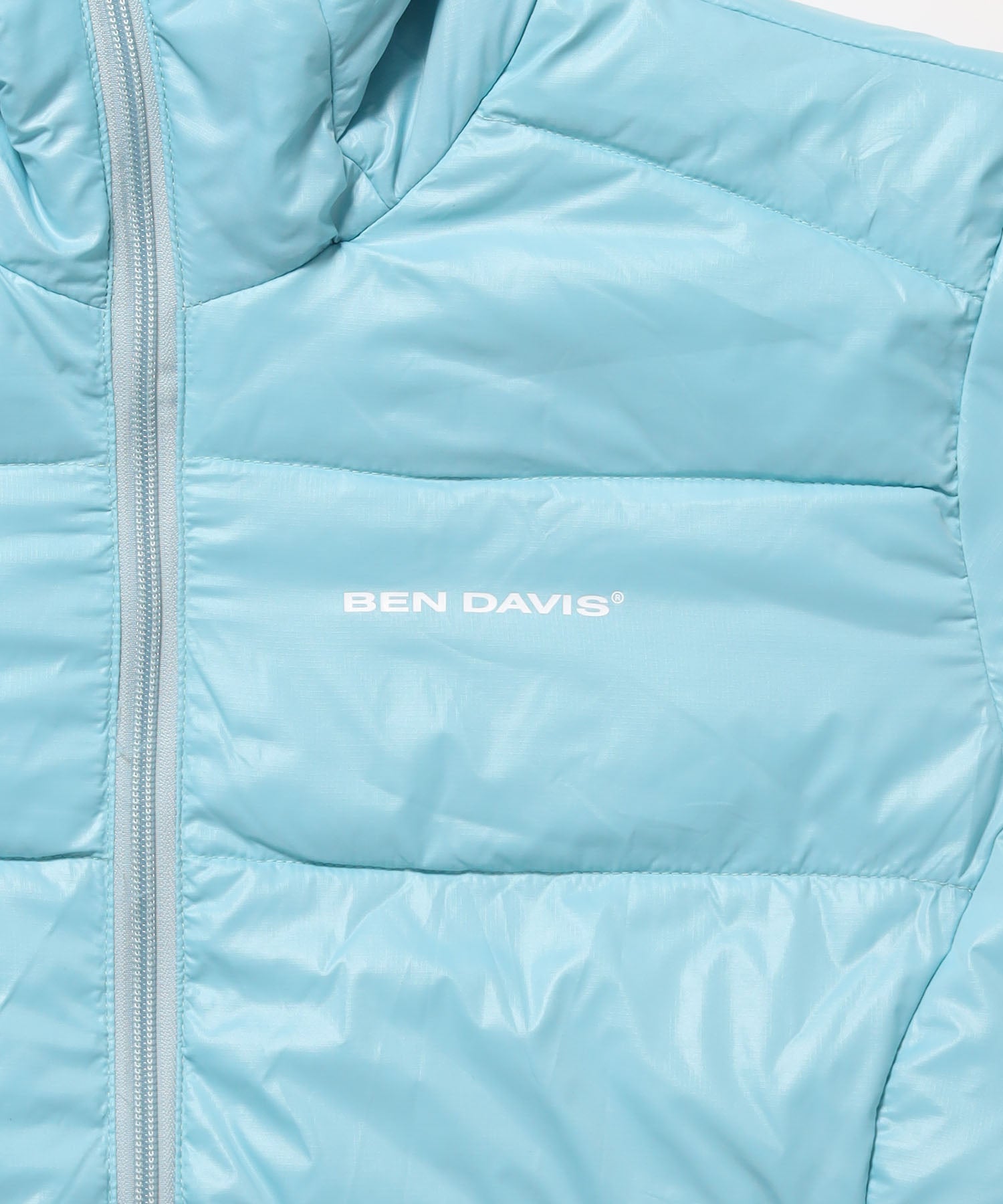 BD HOODED PUFFER JACKET / ダウンジャケット パッファー フード ユニセックス スカイブルー